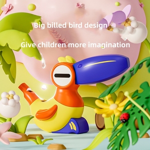 นกน้ำการ์ตูนสำหรับเด็กแตรฝึกกล้ามเนื้อ<span class=keywords><strong>ปาก</strong></span>เทรนเนอร์ของเล่นทรัมเป็ตสำหรับเด็ก - Product Image 6