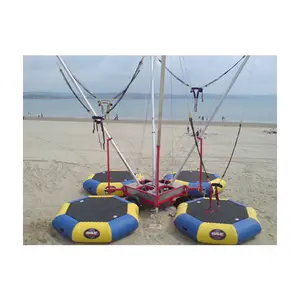 Super cool <span class=keywords><strong>4</strong></span> en 1 Grand <span class=keywords><strong>trampoline</strong></span> à bungee avec harnais (QX-121D)/<span class=keywords><strong>trampoline</strong></span> à bungee pour enfants/saut à l'élastique <span class=keywords><strong>Trampoline</strong></span> gonflable - Product Image 1