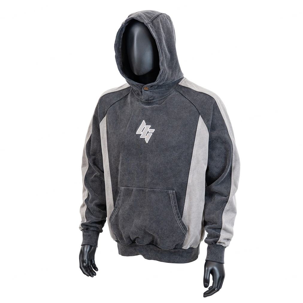 Snap Button Hoodie - Oversized Heavyweight Cotton Men