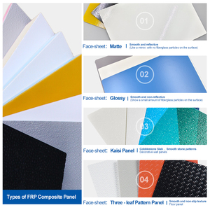 Yüksek mukavemetli FRP duvar panelleri VAN RV kargo kamyon organları aşınmaya dayanıklı dekoratif frigorifik yapı levha FRP sandviç Panel - Product Image 3