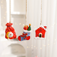 Kerst hars sneeuwpop rendier hangende ornament boomdecoratie DIY scène decoratie feestattributen groothandel op voorraad