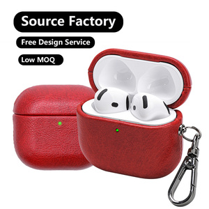 Étui pour écouteurs en cuir antichoc au <span class=keywords><strong>prix</strong></span> direct d'usine pour <span class=keywords><strong>Apple</strong></span> AirPods 1/<span class=keywords><strong>2</strong></span> 1 <span class=keywords><strong>2</strong></span> 3 4 AirPods Pro2 - Product Image 1
