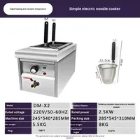 Cuisinière à nouilles commerciale de table, de type armoire, à gaz et électrique, avec fonction multi-trous et machine à fondue épicée