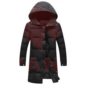 Vestes longues matelassées de haute qualité à col montant avec logo sur le devant pour hommes, adultes et enfants, couleur et impression personnalisées, grandes tailles - Product Image 1