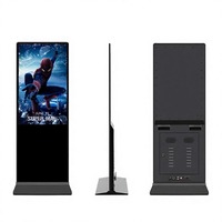 Kiosco Publicitario con Pantalla Táctil Infrarroja para Señalización Digital, Equipo Táctil de 50 Pulgadas, Kiosco Interior Tipo Tótem, Pantalla LCD Móvil con Pantalla Táctil