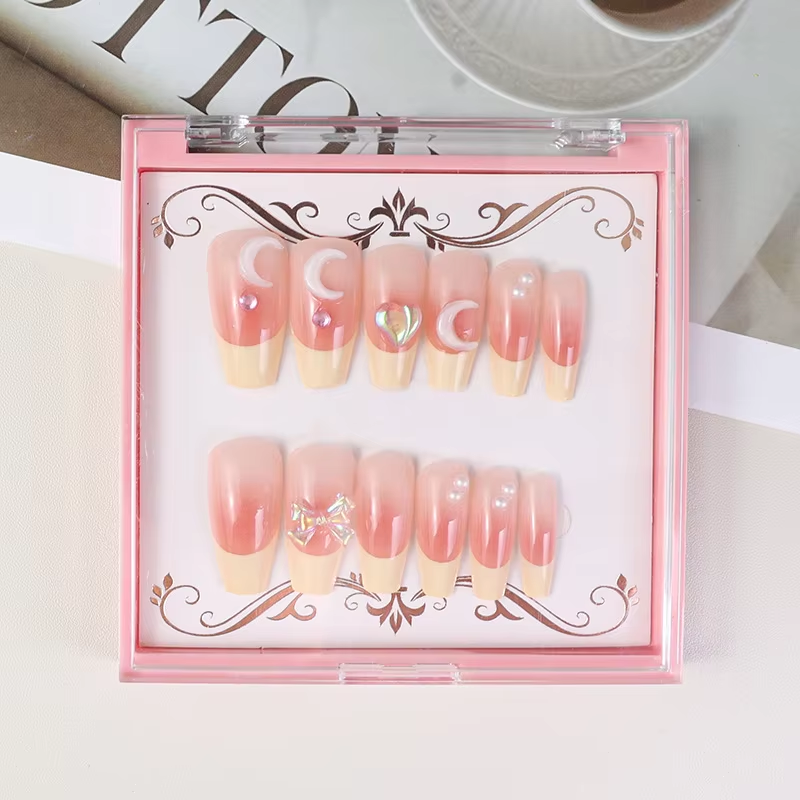 Easy Apply Custom Finger Nails Press On Artificial Fingernails