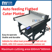 NY6060C Plotter de corte plano de alimentación automática Área de corte máxima 600mmx600mmMáquina cortadora de tela textil Plotter