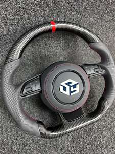 Volante Audi RS de fibra de carbono para A1 A3 A4 A5 A6 A7 R8 RS3 C7 Q5 Q7 <span class=keywords><strong>S3</strong></span> S5 8V B8 B9 S4 Q3 Q8 Compatible con cualquier personalización - Product Image 3