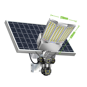 Lâmpada Solar com Câmera de Segurança <span class=keywords><strong>CCTV</strong></span> para Exterior, Controle por Aplicativo, Lente Tripla, Versão EUA, Câmera Solar 4G WiFi com Luz - Product Image 5