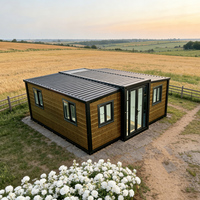 Maison conteneur modulaire pliable de luxe, mobile et extensible, 20 pieds, 40 pieds, 2 à 4 chambres, pour hôtel ou usage résidentiel avec salle de bain