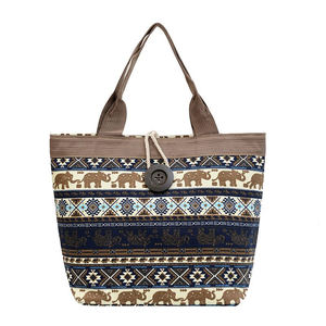 Sac à bandoulière rétro pour femmes et hommes, sac de plage pour le shopping, imprimé, grande capacité, sac fourre-tout en toile de haute qualité - Product Image 1