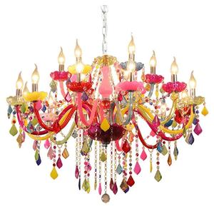 Lampadario Decorativo <span class=keywords><strong>a</strong></span> 5,6,8 Bracci Colorati Stile Macaron Lampadario Bohémien - Product Image 5