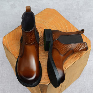 Botas de Trabajo Vintage Amish de Lujo para Hombre, Impermeables, con Cordones en el Tobillo, Construcción Goodyear, con Parte Superior de Cuero Genuino Resistente - Product Image 2