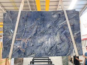 Fantasy Blue Sapphire Luxury Quartzite Slab 3200x1600mm Luxury Kitchen Countertop and Wall Design Polished Waterproof <b>Marble</b> - Product Image 6