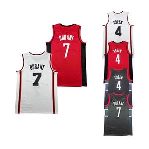 ชุดเสื้อบาสเก็ตบอลกางเกงขาสั้นสำหรับผู้ชายชุดเล่นกีฬาระบายอากาศปักโลโก้ - Product Image 6