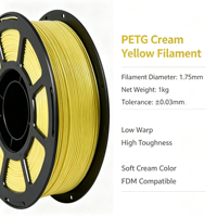 Waterdichte monochrome MEIJIMEI geëxtrudeerde PETG 3D-printerfilament, duurzaam gietmateriaal, 1,75 mm diameter, 250°C