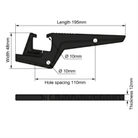 Support d'extension de repose-pieds de moto Zhicheng en aluminium CNC, adaptateur de repositionnement pour moto tout-terrain et Pit Bike