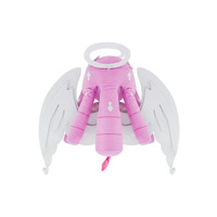 Peluche lestée personnalisée en gros avec des ailes d'ange, super douce, poupée de type Q pour enfants