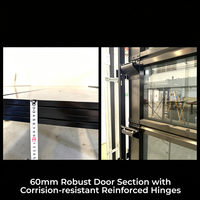 Puerta de Garaje Automática de Vidrio Templado con Marco de Aleación de Aluminio de Grado Arquitectónico, Resistente al Viento y con Vista Panorámica, Venta al Por Mayor Personalizada