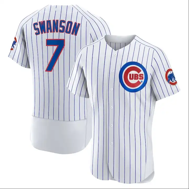 Wholesale 2023 Men's Chicago 7 7 Dansby Swanson Royal baseball jersey  stitched S-5XL From m.