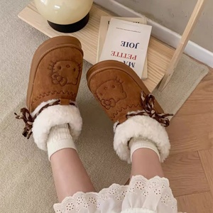 <span class=keywords><strong>Bottes</strong></span> de neige mi-<span class=keywords><strong>mollet</strong></span> tendance rétro XIXITIAO, marron, fourrure, plateforme, imperméables, <span class=keywords><strong>bottes</strong></span> de cheville pour femmes, pour l'extérieur - Product Image 3