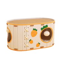 Planche à gratter pour chat en feutre double couche, nid pour chat, résistant aux griffes, respirant, seau en forme de carotte, jouet amusant pour chat, meulage, toutes saisons