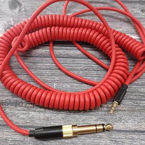 Câble audio à ressort rouge 2.5 Terminal <span class=keywords><strong>QC25</strong></span>/QC35/QC35II/QC45/NC700 Bobine de casque 3.5mm Stéréo PVC plaqué or - Product Image 2