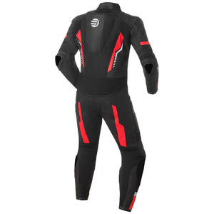 Befast Vegas CE kids leather racing minibike <b>suit</b> <b>Black</b> <b>Red</b> XXL - Product Image 4