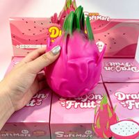Jumbo Squishy Superzachte TPR Drakenvrucht Fidget Toys Kneedbare Simulatie Eten Decompressie Speelgoed Fidget Toys