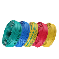 Cable de Alimentación de Cobre THHN/THW BVR de 6 mm, Cables Eléctricos de Núcleo Único de Cobre con Aislamiento de PVC, Cables de Bajo Voltaje