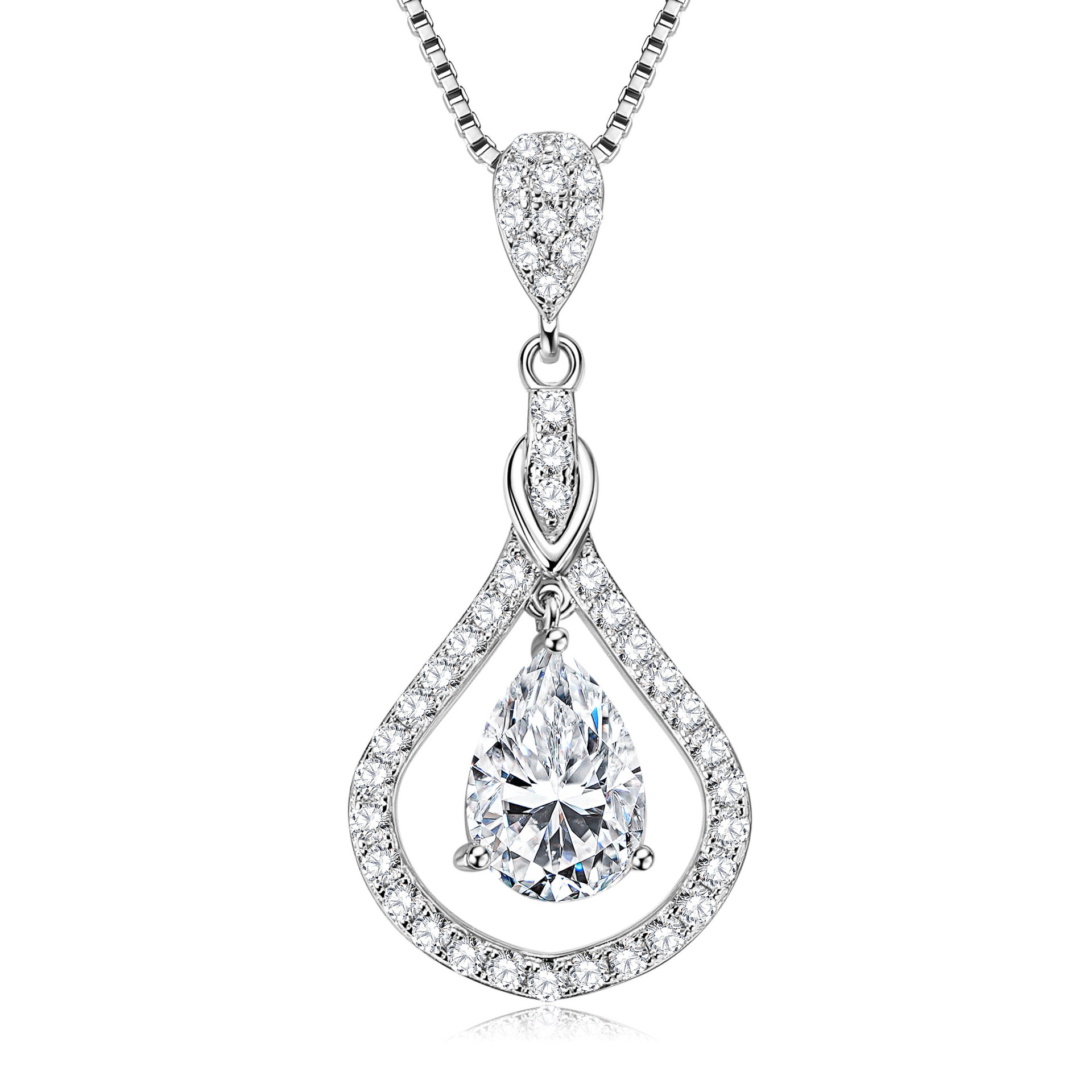 Collier intelligent[KPlatine]7x10mm