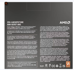 ใหม่สำหรับ 7600X3d ซีพียูเดสก์ท็อป 8 คอร์ 4.1GHz พร้อมซ็อกเก็ต AM5 ของแท้สำหรับซีพียู R5 7600X พร้อมเทคโนโลยี 4 นาโนเมตร 6 คอร์ 12 เธรด 4 - Product Image 3