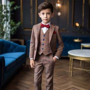 शादी की पार्टी के बच्चों के लिए कस्टम कपड़े लड़कों ने सूट किए बाल टुकड़े टुकड़े टुकड़े टुकड़े टुकड़े किए - Product Image 4