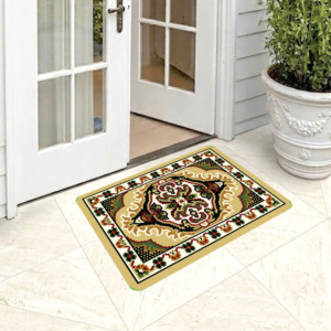 High Quality Polyester Door <b>Mat</b> Modern Anti <b>Slip</b> Machine Made Medium Pile Anti Allergic Entrance Floor Rug For Home Office - Product Image 1