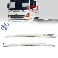 Aksesoris Truk Jepang Pabrik, Suku Cadang Bodi Mobil, Plastik ABS Krom, Penahan Air Kaca untuk HINO MEGA 500