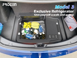 <strong>12V</strong> Tesla Car <strong>Fridge</strong> 20L Digital Coolbox Compact Refrigerator Freezer High-end <strong>Fridge</strong> for Tesla Model 3 - Product Image 4
