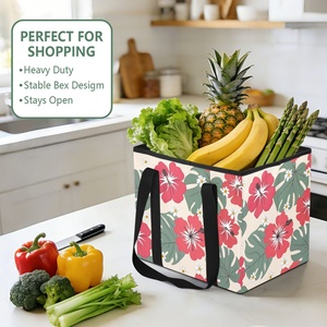Organizadores de Maletero de Coche y Bolsas Reutilizables de Compras para Cocina con Diseño de Flor de Anturio Hawaiano - Product Image 1