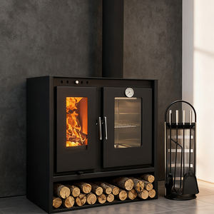 Poêle à <span class=keywords><strong>bois</strong></span> avec <span class=keywords><strong>four</strong></span>, design européen moderne, derniers produits, design moderne, <span class=keywords><strong>plaque</strong></span> en acier à double paroi pour l'intérieur - Product Image 5