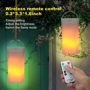 USB LED effetto fiamma simulata natale telecomando in Silicone Touch lampade da tavolo Led decorazione da scrivania