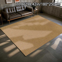 Tapis épais moderne fabriqué à la machine, idéal pour la maison et l'hôtel, adapté aux animaux domestiques, lavable, antidérapant, couleur crème, pour salon, chambre, entrée.