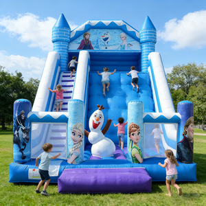 <span class=keywords><strong>Castillo</strong></span> Inflable Comercial con Tobogán, Temática Frozen, para Niños, <span class=keywords><strong>Castillo</strong></span> <span class=keywords><strong>de</strong></span> Princesas para Alquiler en Fiestas - Product Image 3