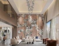 Dalle de quartz rose diamanté Pandora pour mur et comptoir de luxe de villa et d'hôtel