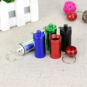 Botellas Pequeñas de Aluminio Multicolores, Estuche para Pastillas de Viaje, Porta Pastillas Diario con Llavero Personalizado - Product Image 2