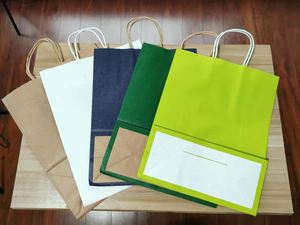 Bolsas de Regalo de Papel Kraft para Sándwiches, Hechas con Materiales Reciclados, con Serigrafía y Tamaño Personalizable - Product Image 3