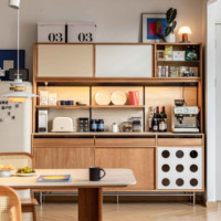 Vente en gros d'usine, meubles de rangement personnalisés, meubles de maison, armoire latérale de salle à manger d'hôtel, armoire en bois pour la cuisine et le salon