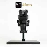 YCS 85Ultra Precision Continuous Zoom 6.3X-68X Trinocular Microscope WF10X/23 Eyepiece for PCB Electronics Soldering Repair Tool