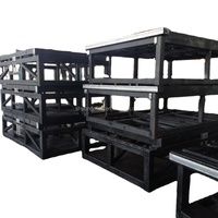 Soudage de cadres, supports et structures en acier inoxydable, brochage et usinage CNC avec pulvérisation électrostatique de poudre de surface