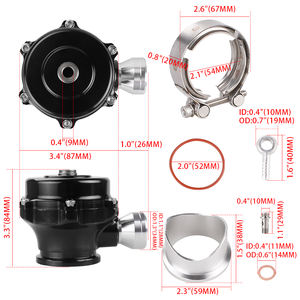 Válvula de soplado de <span class=keywords><strong>50mm</strong></span> QR Typer V-band <span class=keywords><strong>BOV</strong></span> <span class=keywords><strong>TIAL</strong></span> <span class=keywords><strong>BOV</strong></span> con soldadura en válvula de soplado de brida de aluminio - Product Image 6