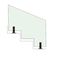 Système de balustrade sans cadre en acier inoxydable sur mesure, découpé sur mesure, pour escalier et balcon, design moderne pour la maison