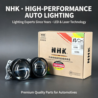 Lentille de projecteur Bi-LED série NHK Mech avec assistance en virage, 6000-6500K, 57W, ajustement universel 3 pouces